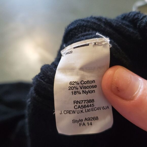 Madewell black texturework ribbed knit sweater sz XS - Picture 4 of 5